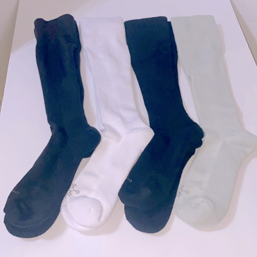 Tommie Copper Men’s 4 Pack Wide Over The Calf Compression Socks Size L